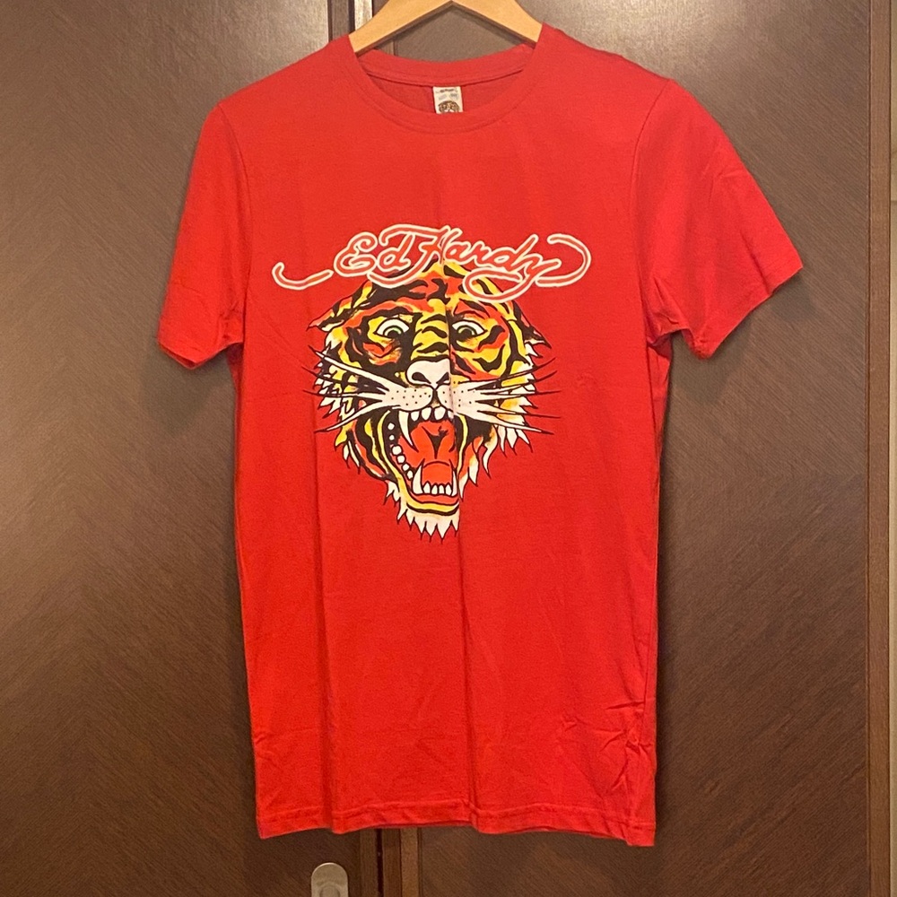 Ed Hardy Vibrant Red Tiger Tee BRAND NEW with Tags
